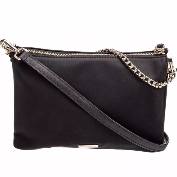 Collecteble Kate Spade Star Bright Owl Madelyne Handbag Crossbody Black Nylon - Picture 6 of 11